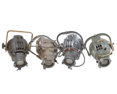Lot 511 - Four vintage stage lights.