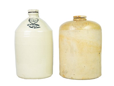 Lot 803 - Garagealia. A 'BP Comprox' stoneware demijohn.
