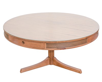 Lot 593 - Robert Heritage for Archie Shine, an Indian rosewood drum dining table.