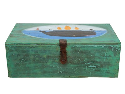Lot 930 - Stephen CAMPS (1957) A pine chest.