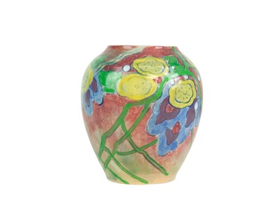Lot 631 - A Royal Doulton floral vase, designed by Frank Brangwyn.