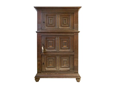 Lot 745A - A Flemish oak cupboard.
