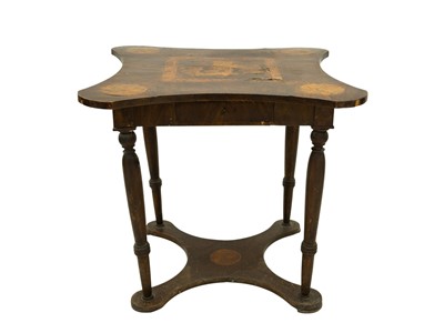Lot 710 - An Italian walnut centre table.
