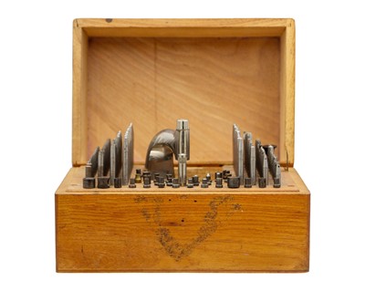 Lot 731 - A watchmaker's staking set by Boley & Leinen.