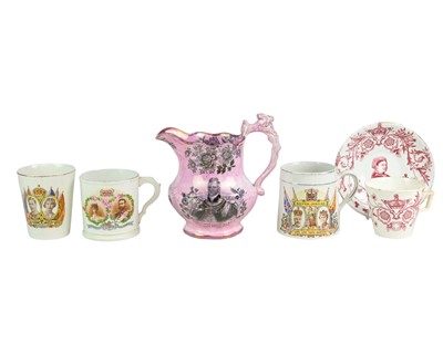 Lot 523 - An early 19th century royal commemorative jug.