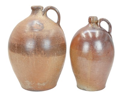 Lot 617 - A large stoneware flagon.