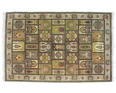 Lot 395 - A Kashan type carpet.