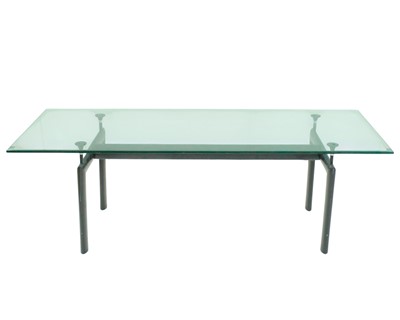 Lot 169 - After Le Corbusier - A LC6 'Table Tube D'Avion' style dining table.