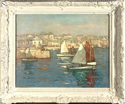 Lot 97 - Robert Langley HUTTON (XIX-XX) St Ives, high...