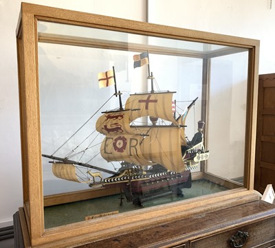 Lot 31 - A model of The Golden Hind, Sir Francis...