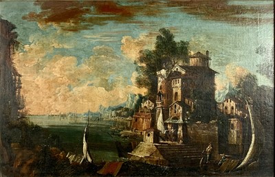 Lot 1004 - 18th Century Italian School Italianate Coast...