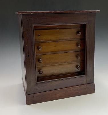 Lot 60 - A 19th century mahogany collector's cabinet...