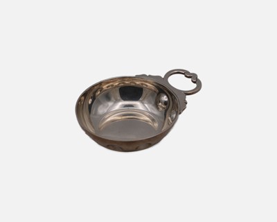 Lot 142 - A heavy-gauge modern silver wine taster by Marlow Brothers.