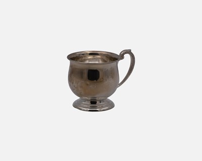 Lot 182 - A George V silver christening mug by Barker Brothers Silver Ltd.