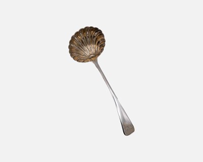 Lot 161 - A George III silver sugar sifter spoon by Peter, Ann & William Bateman.