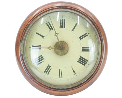 Lot 774 - A late 19th century Postmans alarm wall clock.