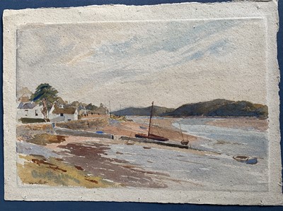 Lot 1354 - Frank SHORT (1857-1945) Kippford Watercolour...