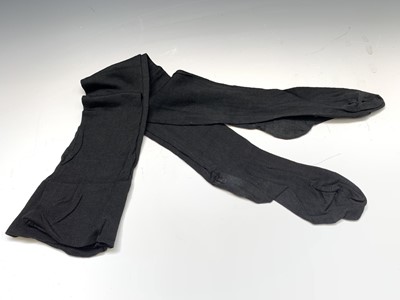 Lot 2826 - Black silk knitted shawl 140x140cm approx, a...