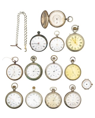 Lot 716 - A collection of 12 pocket watches for repairs or spares.