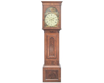 Lot 771 - A mahogany cased eight-day longcase clock.