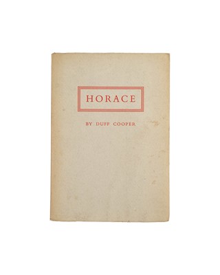 Lot 189 - (Horatio) Duff Cooper