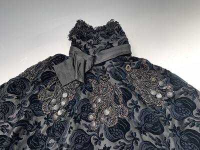 Lot 2828 - Two fine black Victorian capes, one in a cut...