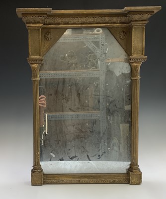 Lot 3126 - A Regency gilt gesso wall mirror, with...