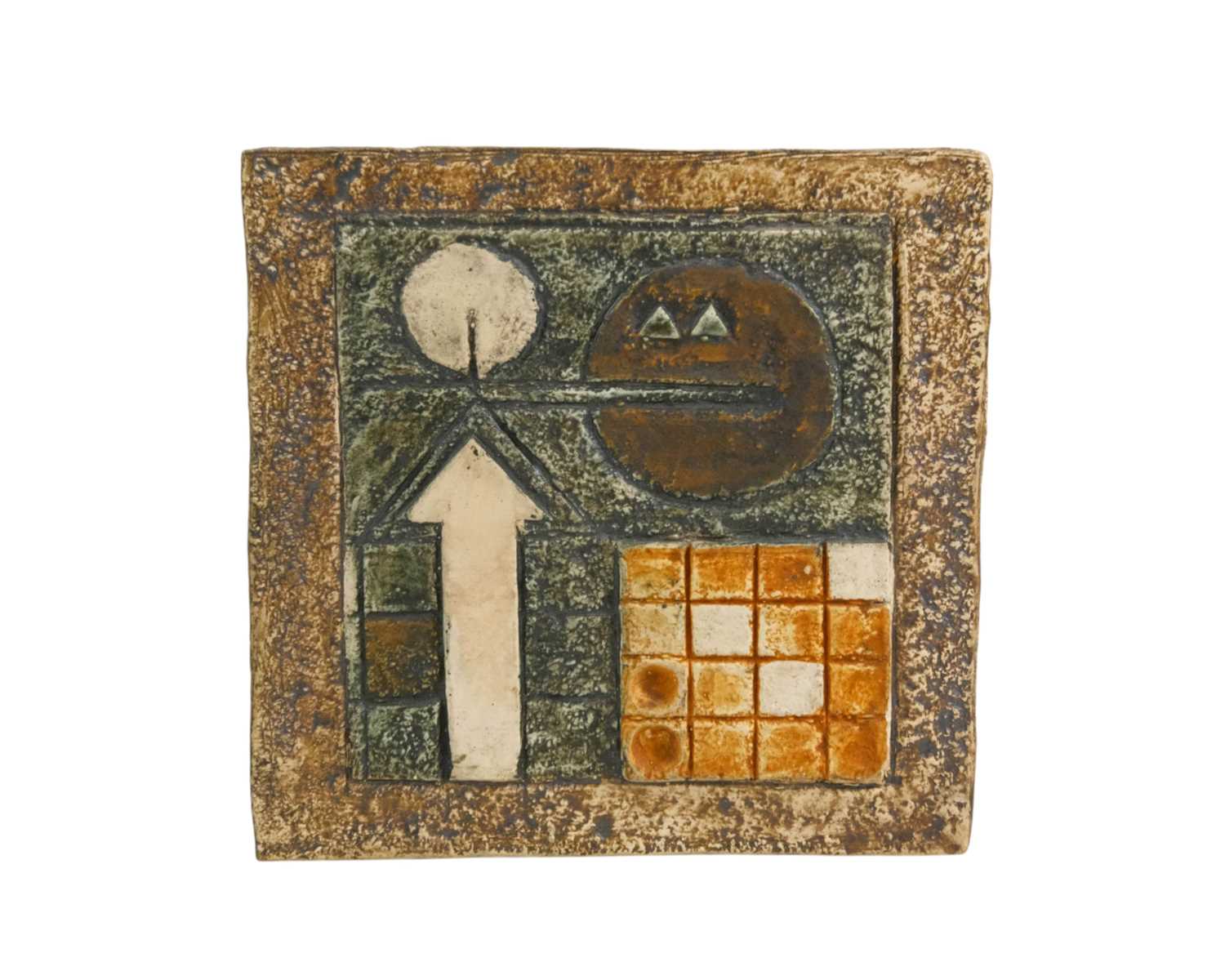 Lot 23 - A large Troika cube vase.