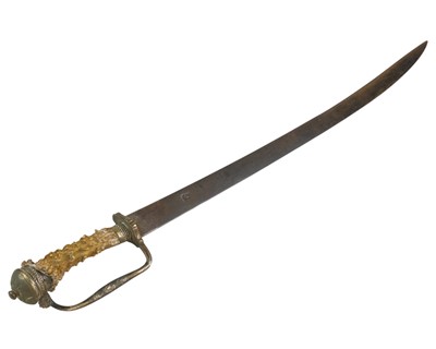 Lot 175 - A silver mounted hunting sword.