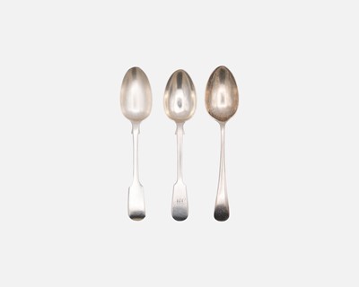 Lot 243 - Three Victorian Silver Dessert Spoons