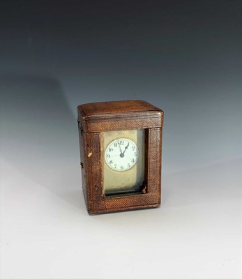 Lot 2907 - A late 19th century French carriage timepiece,...