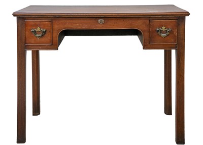 Lot 885 - A Georgian style mahogany side table.