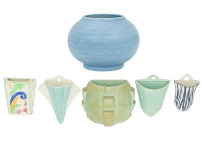 Lot 668 - Art Deco wall pockets.