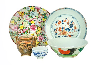 Lot 360 - A Chinese millefleur porcelain plate.