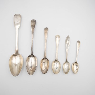 Lot 209 - A Selection of silver spoons.