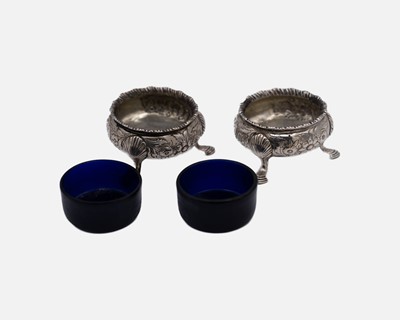 Lot 110 - A pair of Victorian silver salts by Edward Farrell.