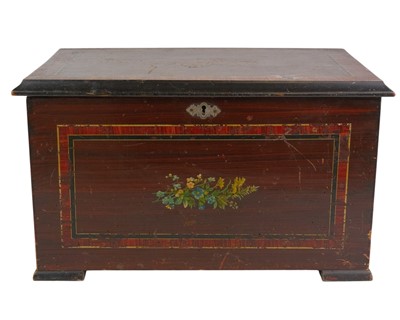 Lot 11 - A late 19th century Swiss bells in sight music box.
