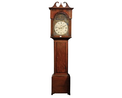 Lot 762 - A 19th century mahogany eight day longcase clock.