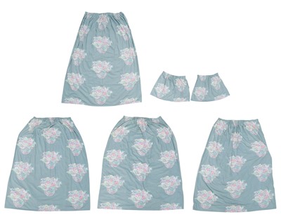 Lot 660 - Three pairs of decorative floral curtains.