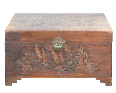 Lot 368 - A Chinese camphor wood chest.