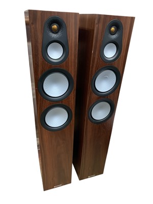 Lot 306 - Monitor Audio Silver 300 7g floor standing speakers.