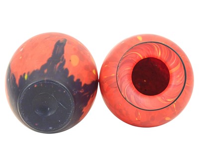 Lot 16 - A pair of Czech glass vases attributed to Anton Ruckl.