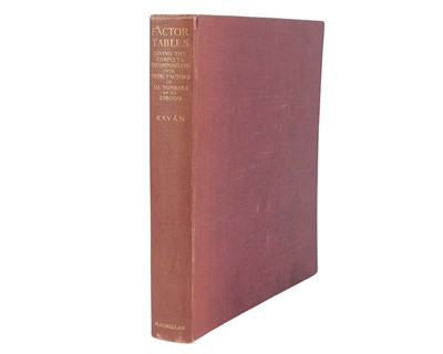 Lot 20 - (Pre‑Computer Era Number‑Theory) Dr. George Kavan (Jiří Kaván)