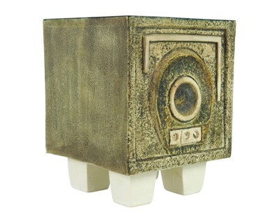 Lot 11 - A Troika Pottery cube vase.