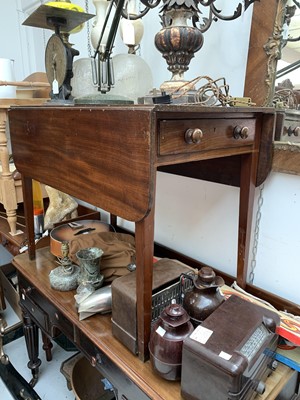 Lot 3021 - A 19th century mahogany pembroke table, fitted...