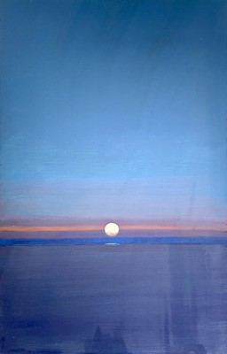 Lot 106 - John MILLER (1931-2002) Setting Sun Oil on...