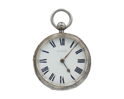 Lot 538 - A silver cased fusee lever pocket watch, signed 'JNO GAYDON BARNSTAPLE'.