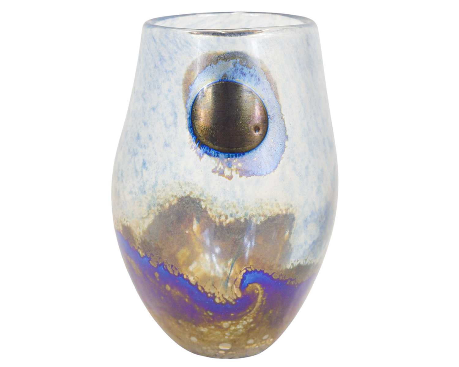 Lot 34 - Norman Stuart CLARKE (b.1944), an eclipse glass vase.