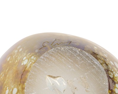 Lot 34 - Norman Stuart CLARKE (b.1944), an eclipse glass vase.