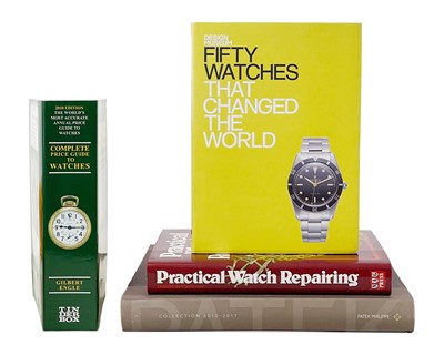 Lot 729 - A collection of horological books relating to watches.